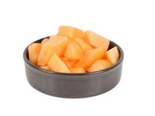 Mynd Cantaloupe handskorin bitar án hýðis KG